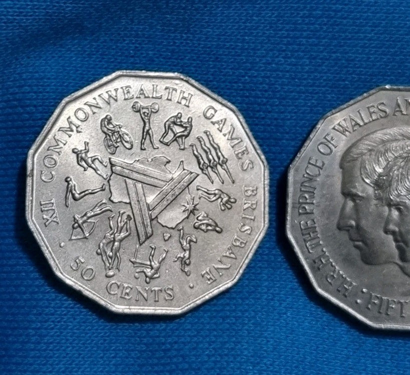 1981 & 1982 50 Cent Coins Commemorative