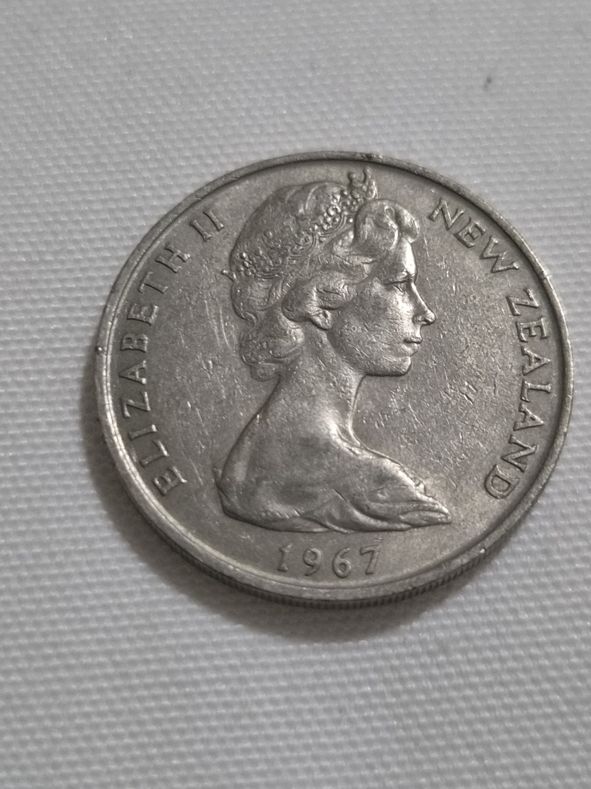 1967 20 Cent New Zealand Coin 