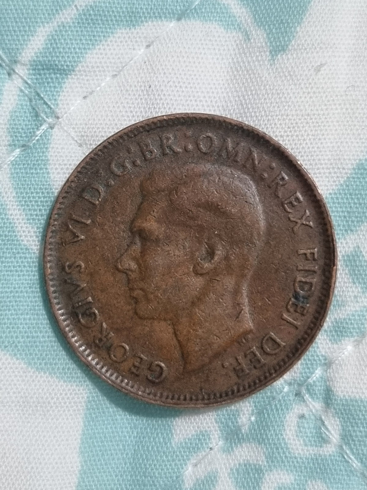 1951 Australian Penny With Dot