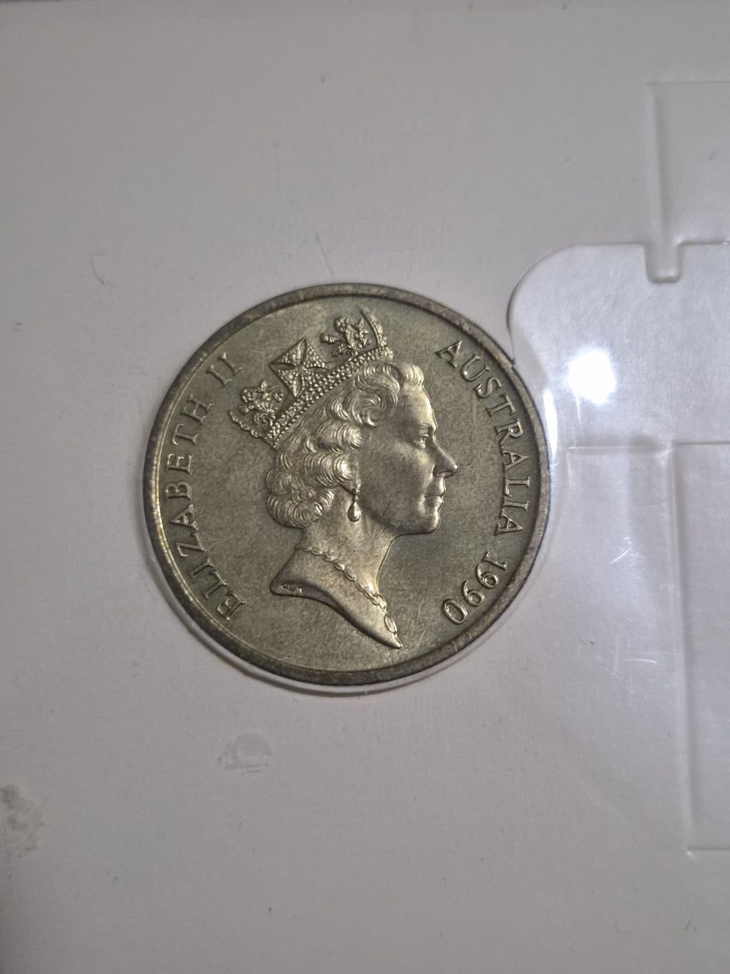 1990 $5 ANZAC 75th Anniversary Carded Coin - Five Dollars 