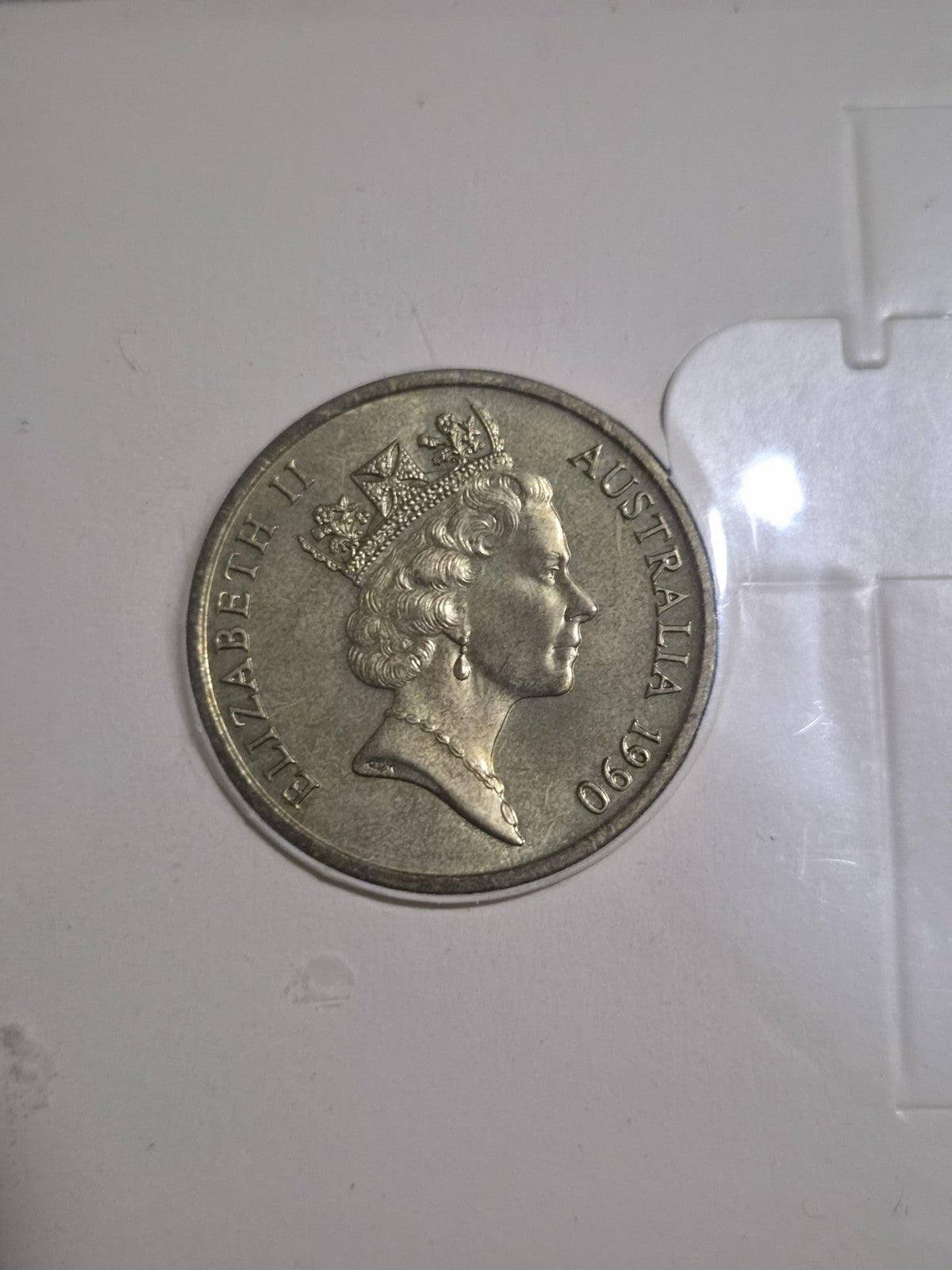 1990 $5 ANZAC 75th Anniversary Carded Coin - Five Dollars 