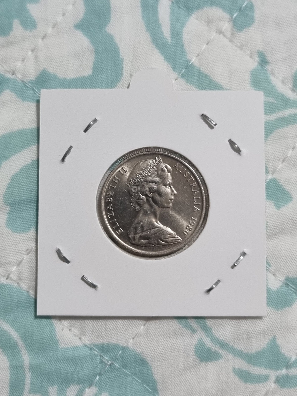 1980 10 Cent UNC Coin Australian Ten Cents In 2x2 Holder 
