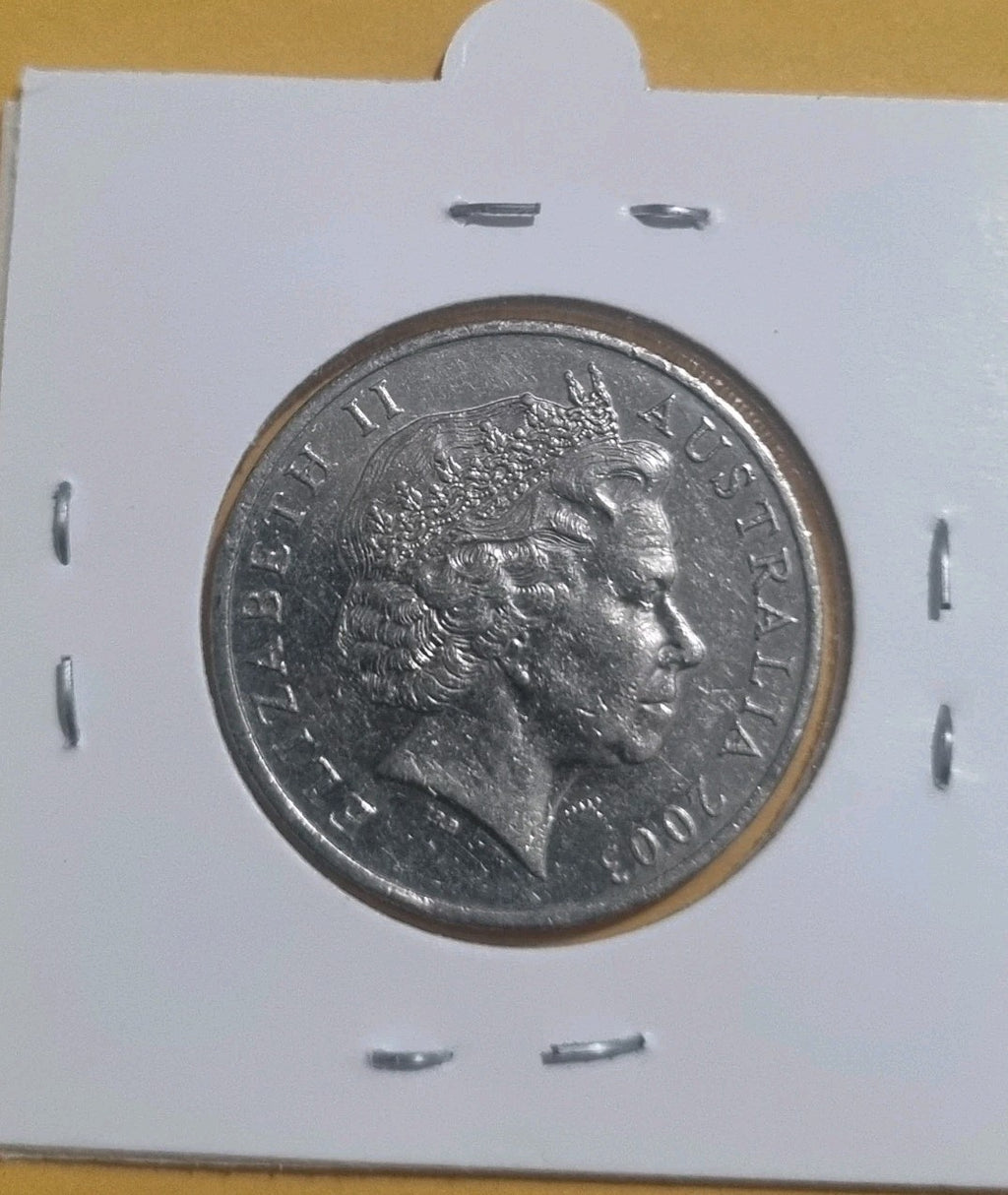 2003 Volunteers 20 Cent Coin In 2x2 Holder Lightly Circulated 