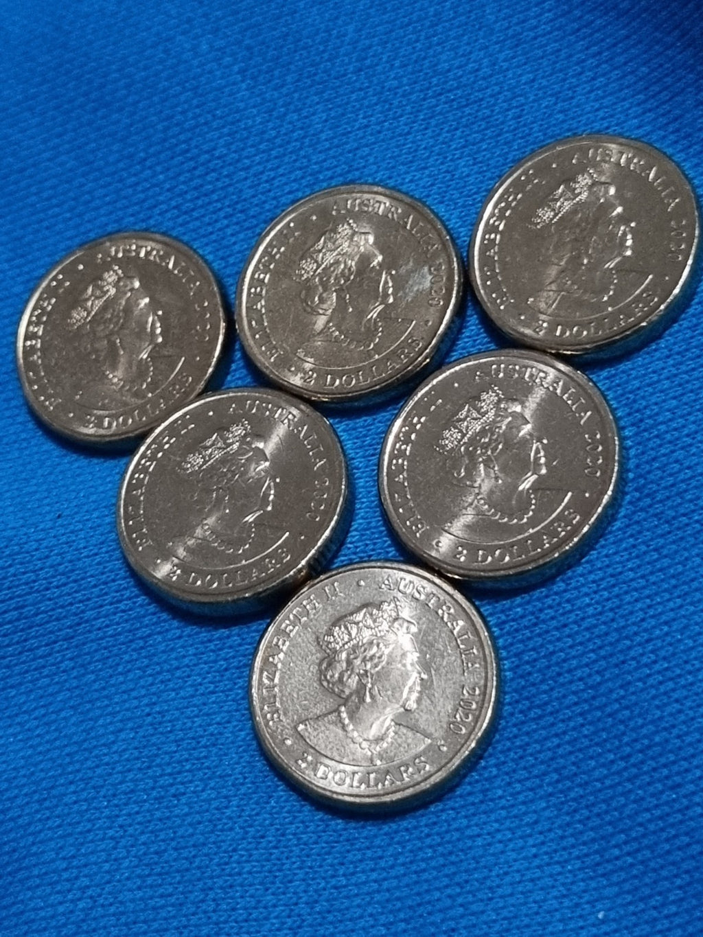 2020 $2 Coin OLYMPIC SET x 6 COINS QUEEN Head - UNCIRCULATED 