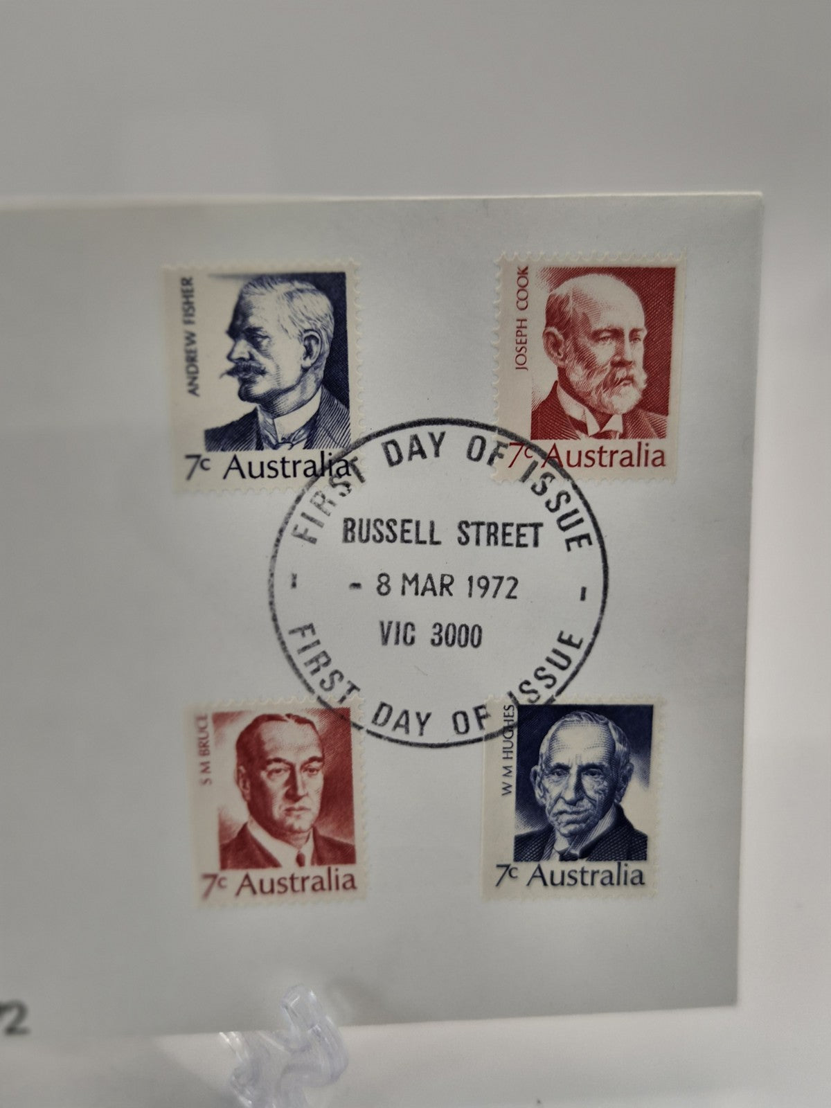 Australia  'Prime Ministers 1913-1929'  FDC p/m Russell St. VIC. First Day Cover