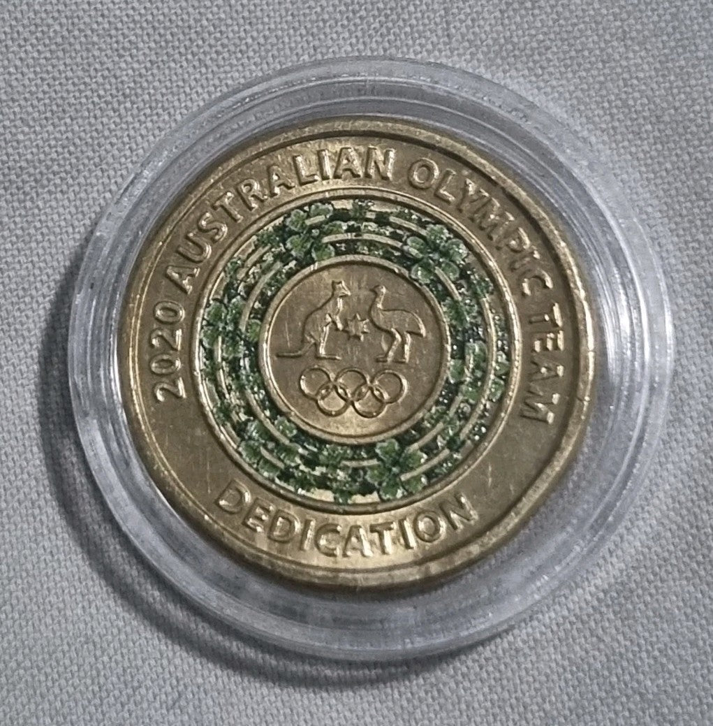 2020 UNC $2 Australian Olympic Team - Dedication - In Capsule Two Dollars 