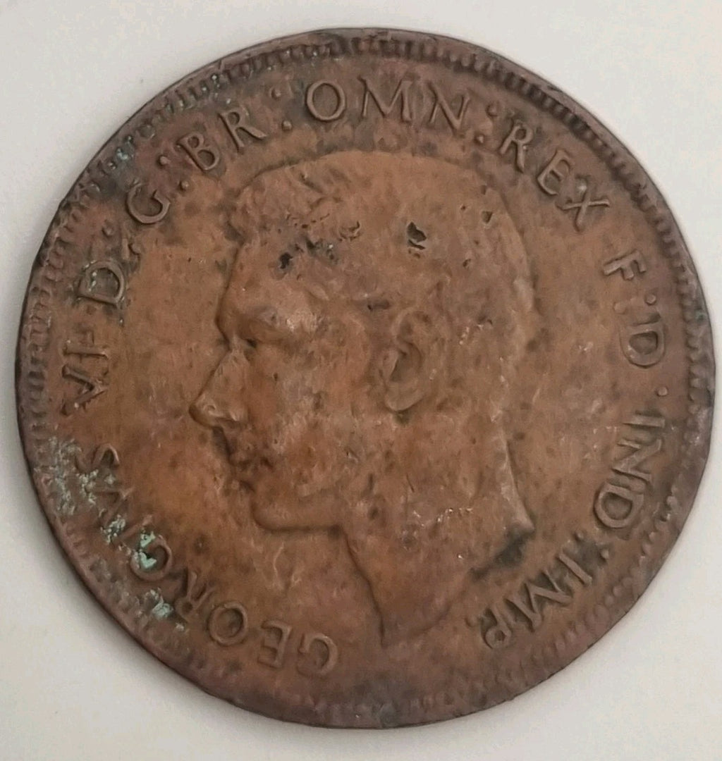 1944 Australian Penny With Dot