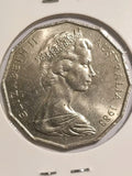 1983 50 Cent Coin – Coat of Arms – Lightly Circulated