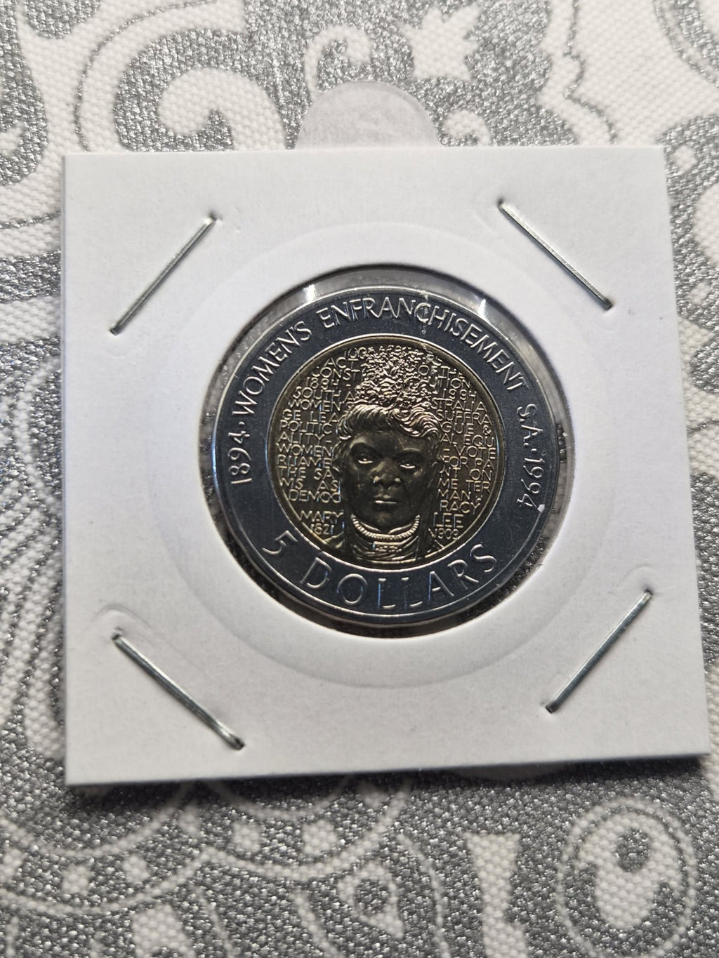 1994 $5 Five Dollar UNC Coin Enfranchisement of Women South Australia