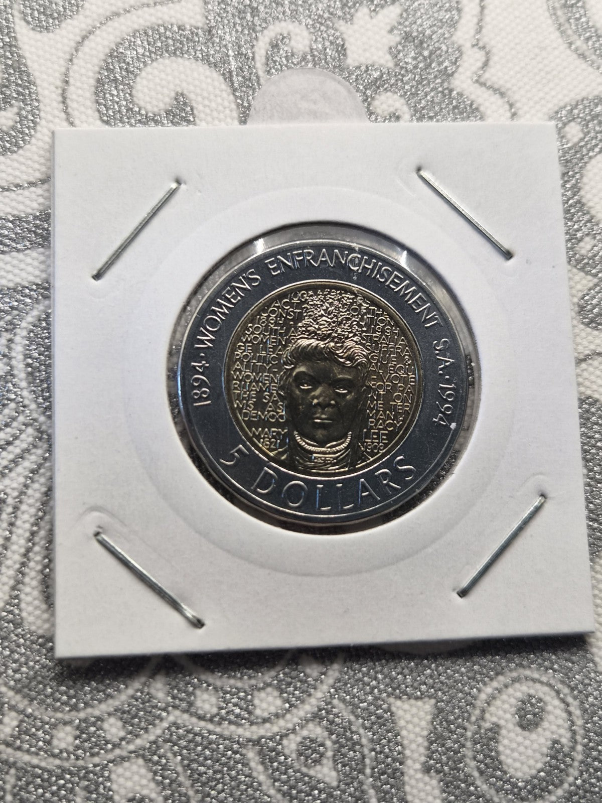 1994 $5 Five Dollar UNC Coin Enfranchisement of Women South Australia
