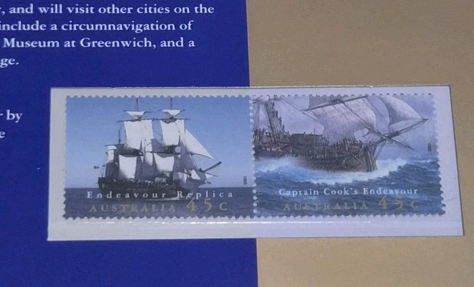 Australia Stamps Presentation Pack - 1995 Sailing Ship - Endeavour Replica