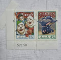 2 x 1997 Australia Circus 150th Anniversary  MNH MUH Stamps 
