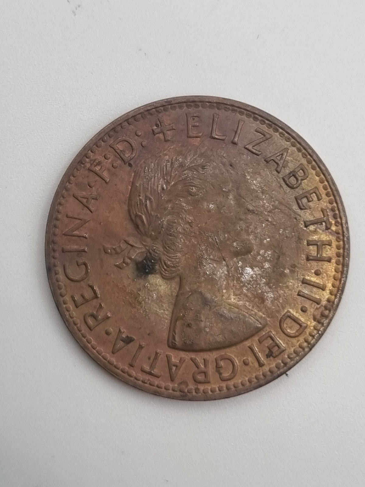 1962 Australian Penny With Dot