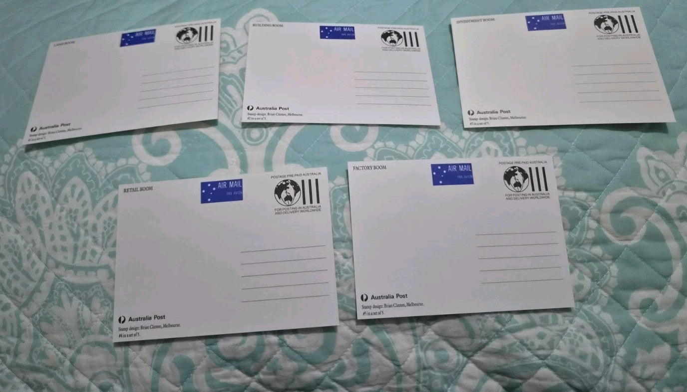 Australia  5 x Maxi Card Set -  12 JULY 1990 - Boomtime