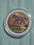 2021 $1 RSPCA Horse Coloured Coin In Capsule - One Dollar Legal Tender 