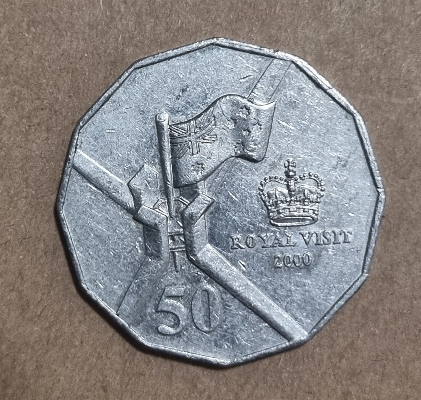 2000 50 Cent Australian Royal Visit Coin - Circulated 