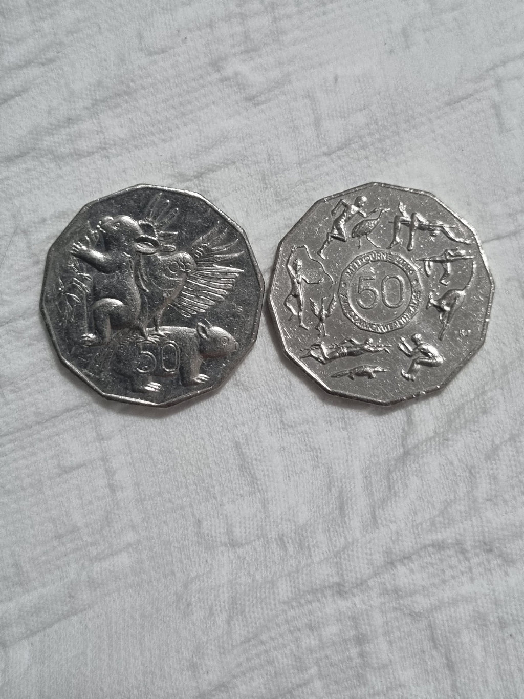 2 x 50 Cent Coins - 2004 & 2005
