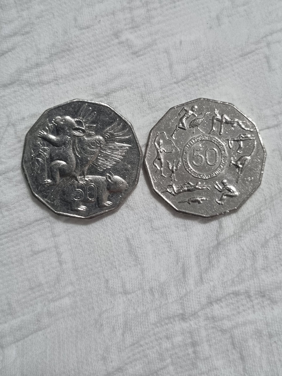 2 x 50 Cent Coins - 2004 & 2005