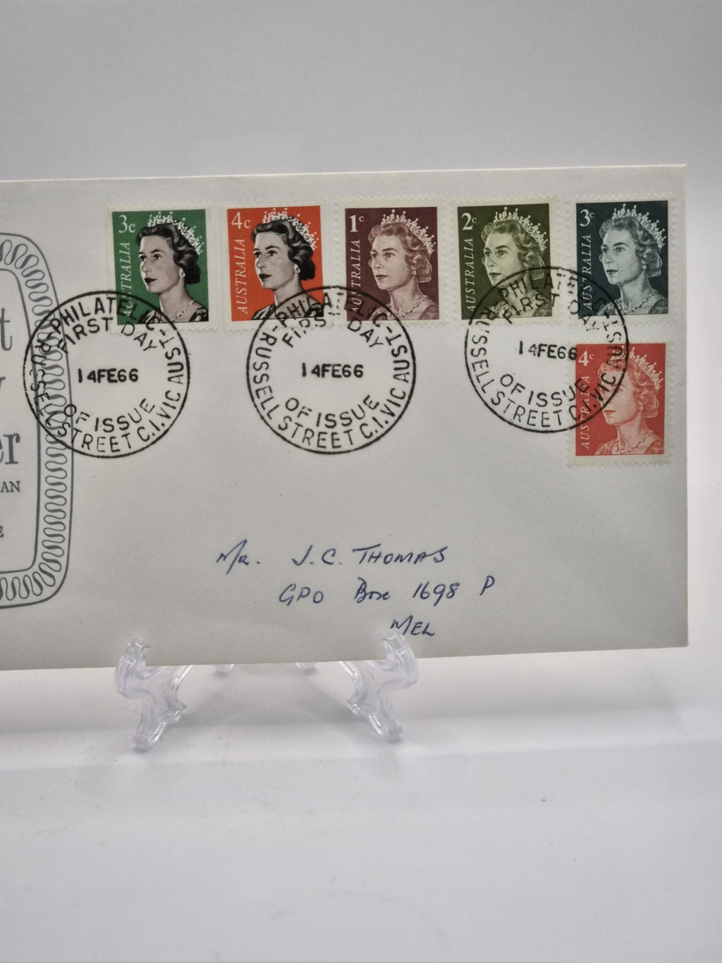 1966 Queen Elizabeth Australia 6 Stamps FDC 