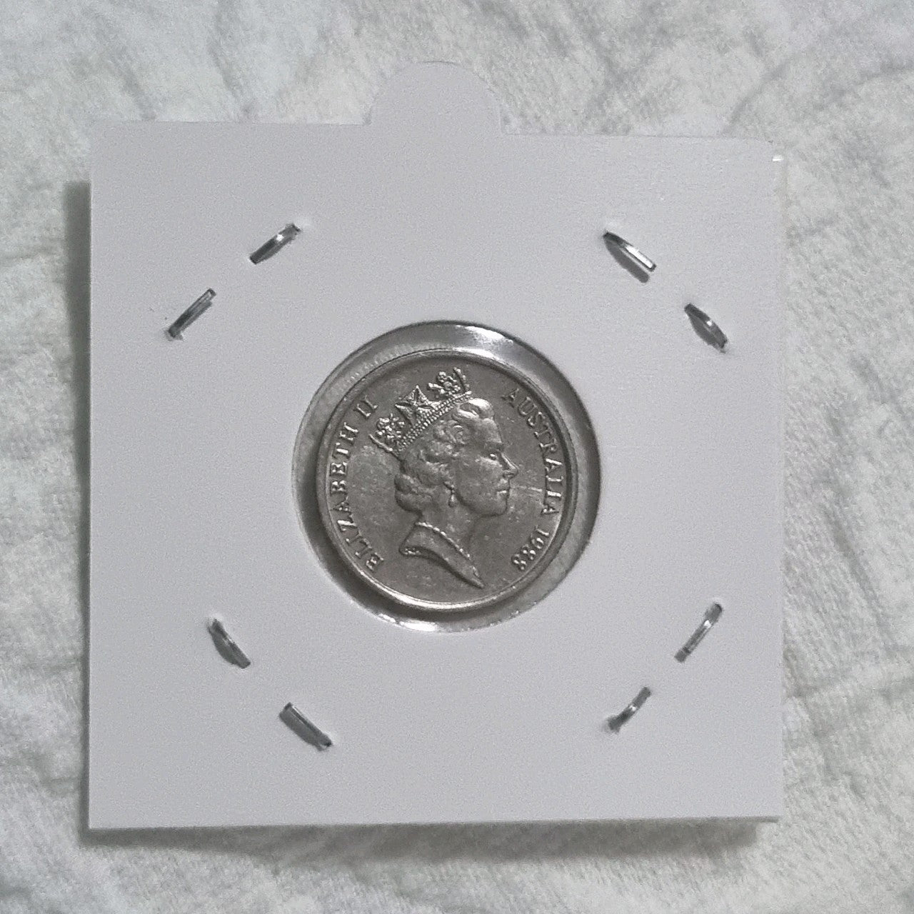 1988 5 Cent Coin Uncirculated In 2x2 Holder 