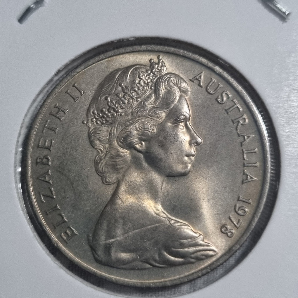 1978  Twenty Cent Coin Uncirculated -  20 Cents With Toning