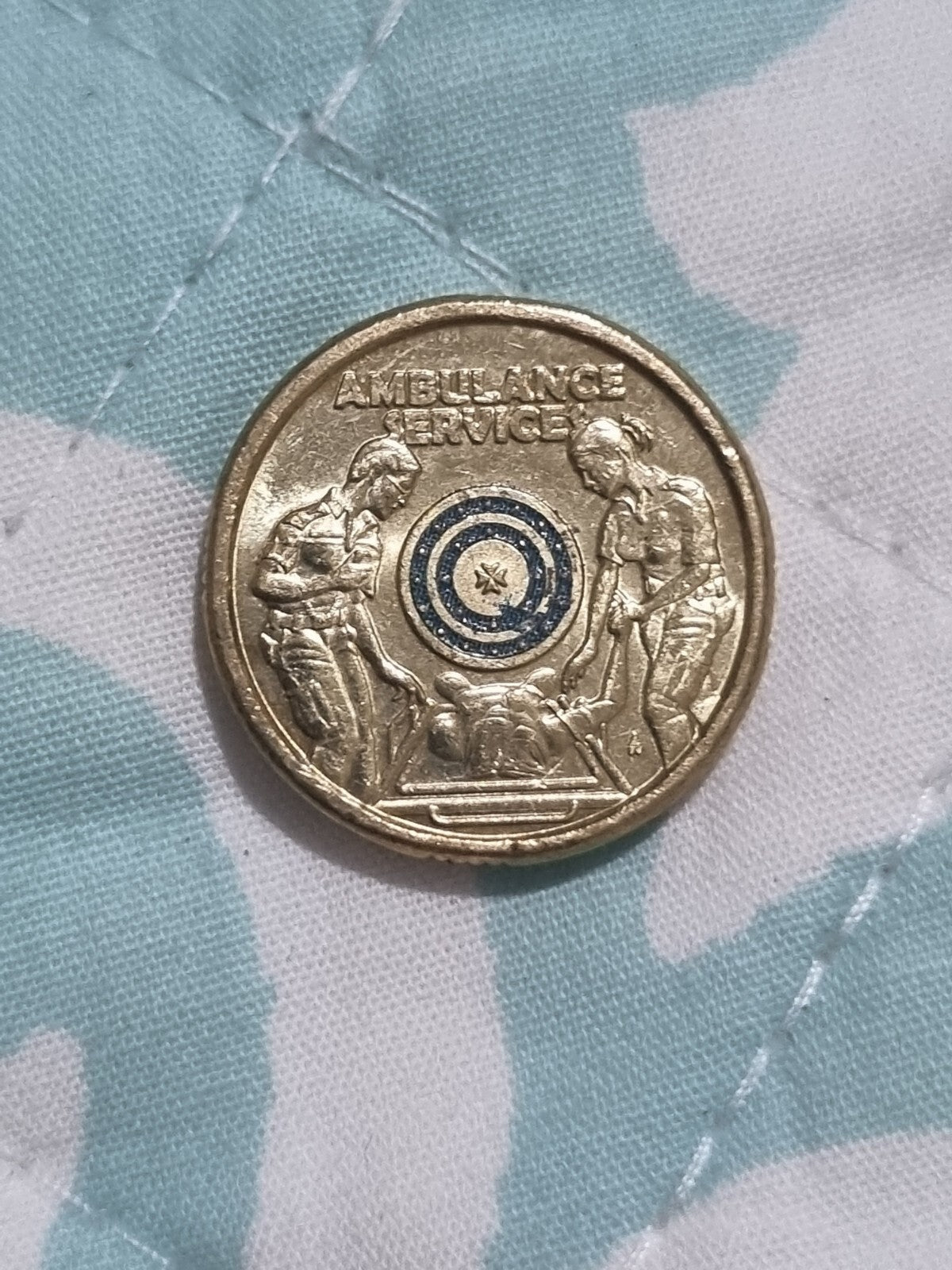2021 Ambulance Service Lightly Circulated Two Dollar $2 Coloured Coin
