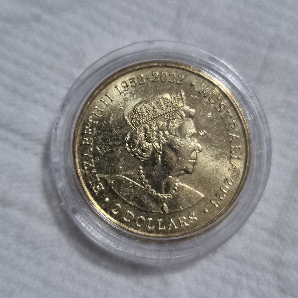 2023 Vegemite Centenary Red Happy Two Dollar Coloured Coin $2 Australia UNC