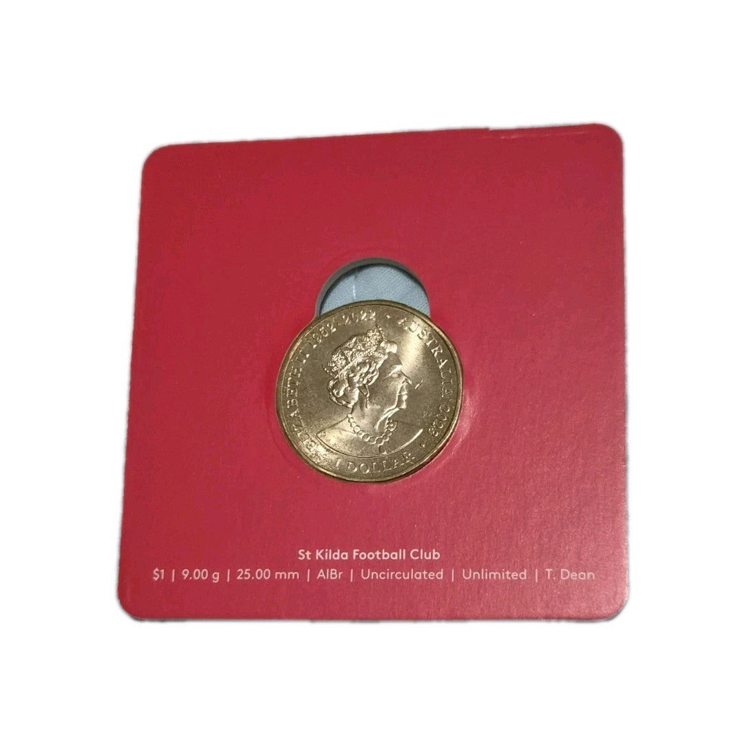 2023 AFL St Kilda Football Club $1 One Dollar Carded Coin