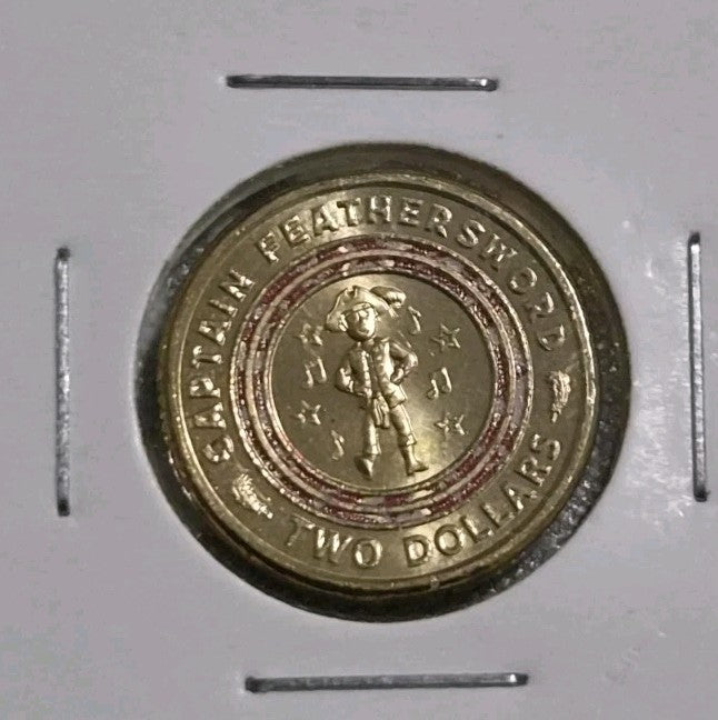 2021 Two Dollar Coin - Captain Feathersword - The Wiggles - Uncirculated 
