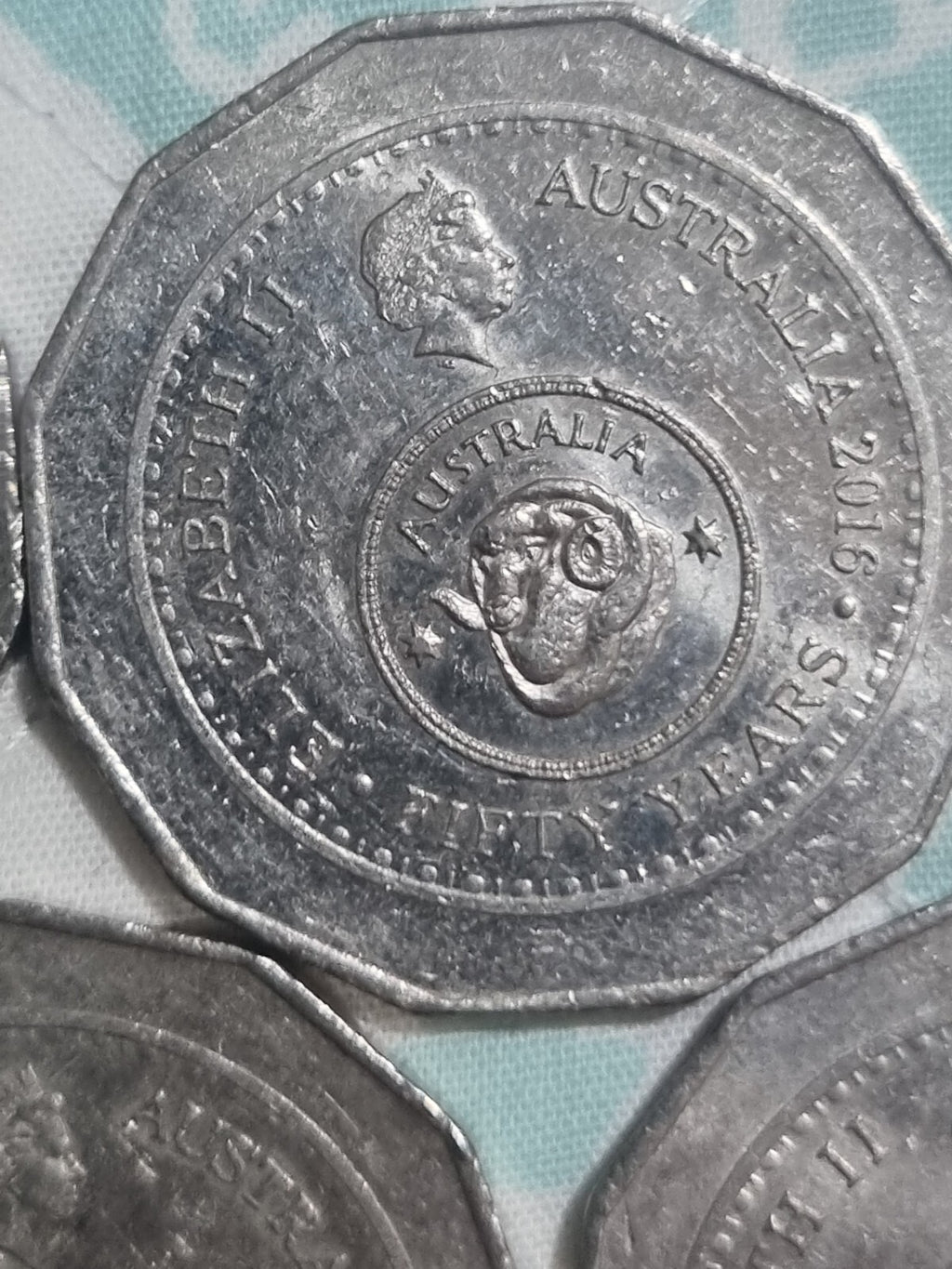 5 x 50 Cent 2016 Changeover Commemorative Coins - Lightly Circulated 