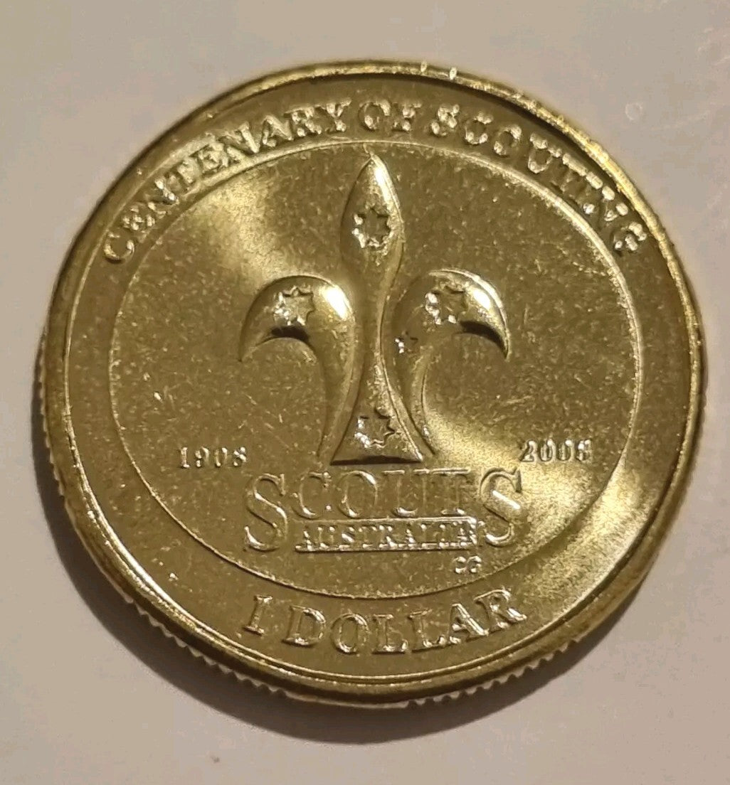 2008 UNC $1 Centenary Of Scouts - From RAM Roll