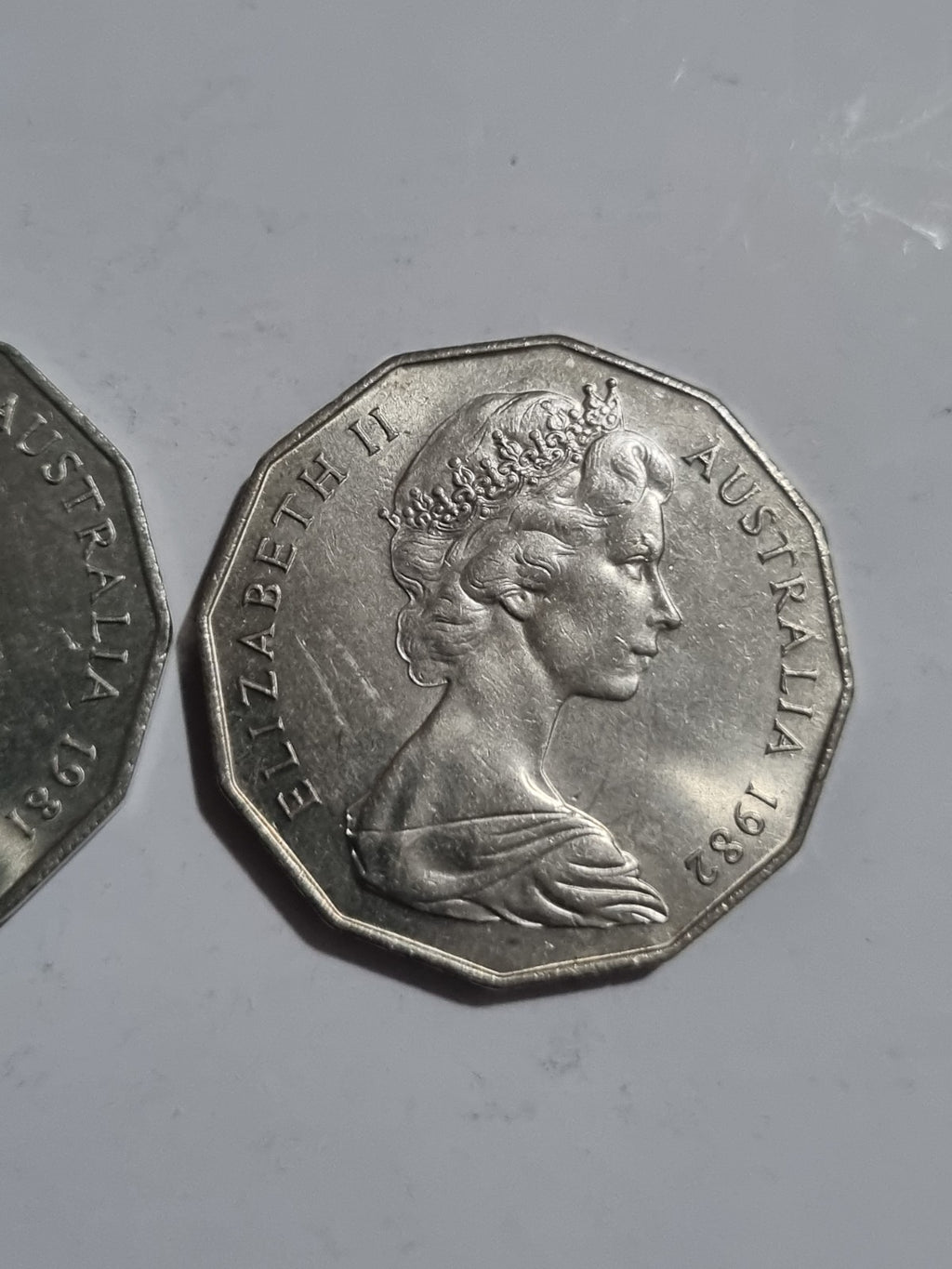 1981 & 1982  UNC Fifty Cent 50c Coin Princess & Prince - Brisbane Commonwealth G