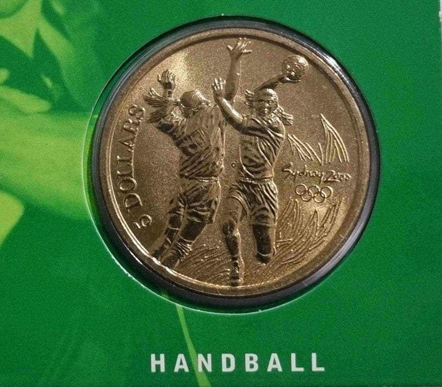 Sydney Olympics 2000 Handball $5 DOLLAR UNC