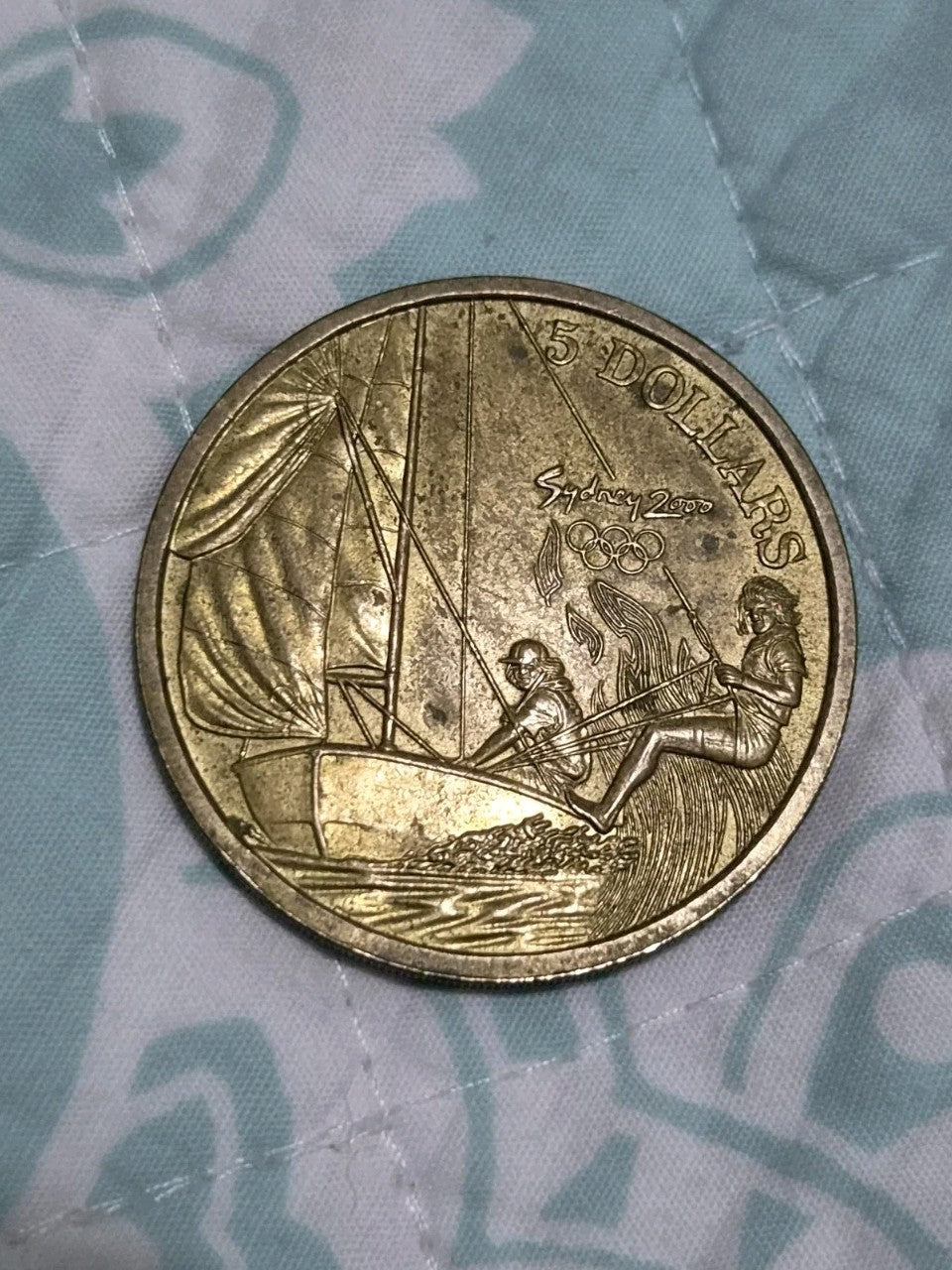 Sydney Olympic 2000 Sailing $5 DOLLAR - Five Dollar Coin