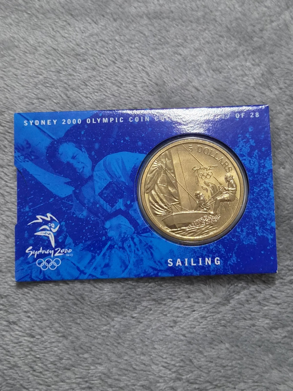 Sydney Olympic 2000 Sailing $5 DOLLAR UNC Five Dollar Coin