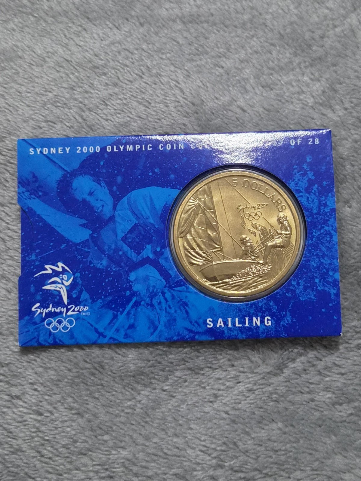 Sydney Olympic 2000 Sailing $5 DOLLAR UNC Five Dollar Coin