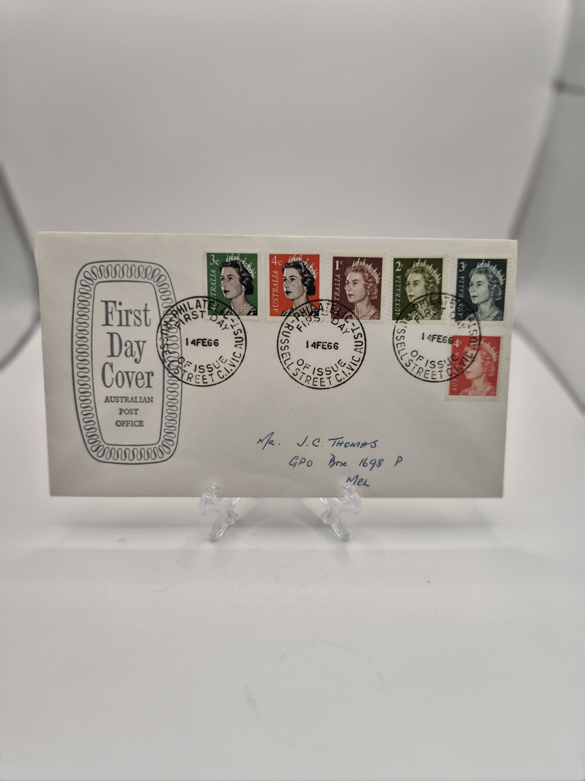 1966 Queen Elizabeth Australia 6 Stamps FDC 