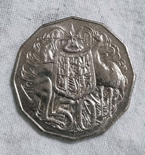 1 x 1981 50 Cent Coin -  COA- From Roll - Uncirculated