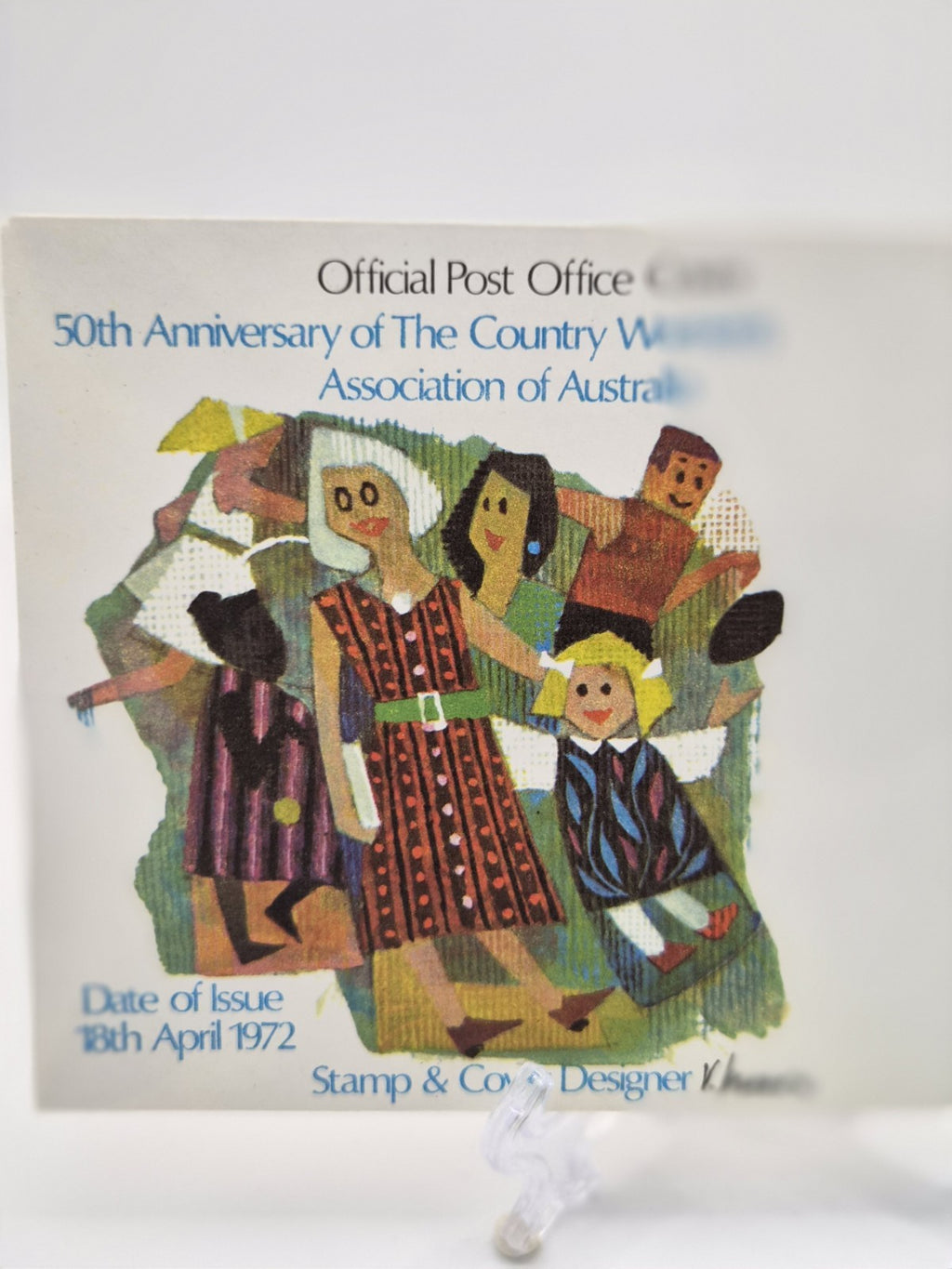 1972 FDC Country Women's Association 50th Anniversary First Day Cover Russell St