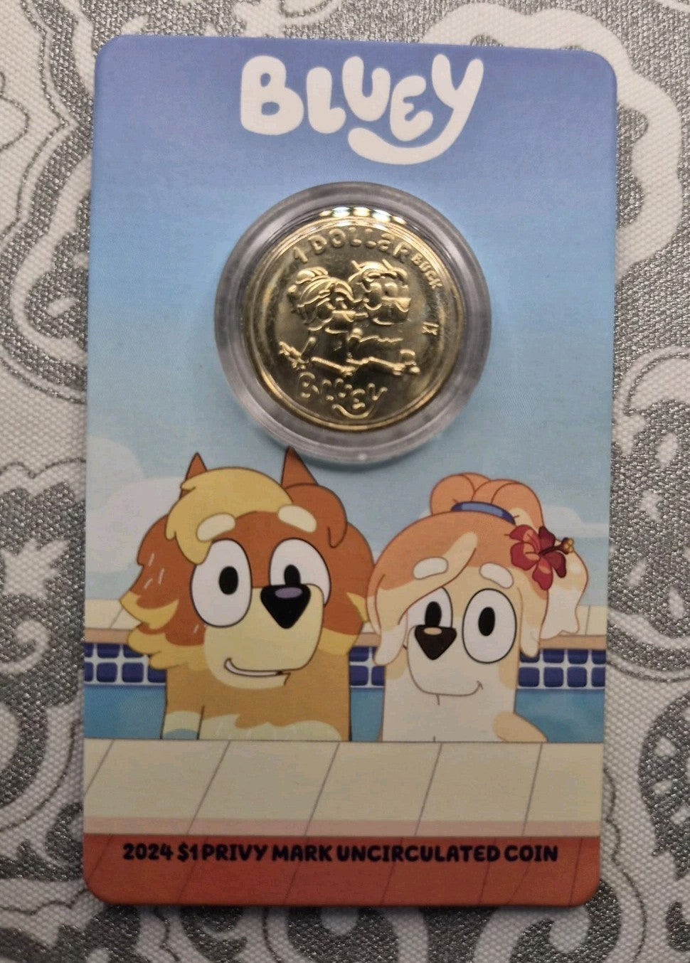 2024 Bluey $1 Envelope PrivyMark Coin - Rad & Frisky
