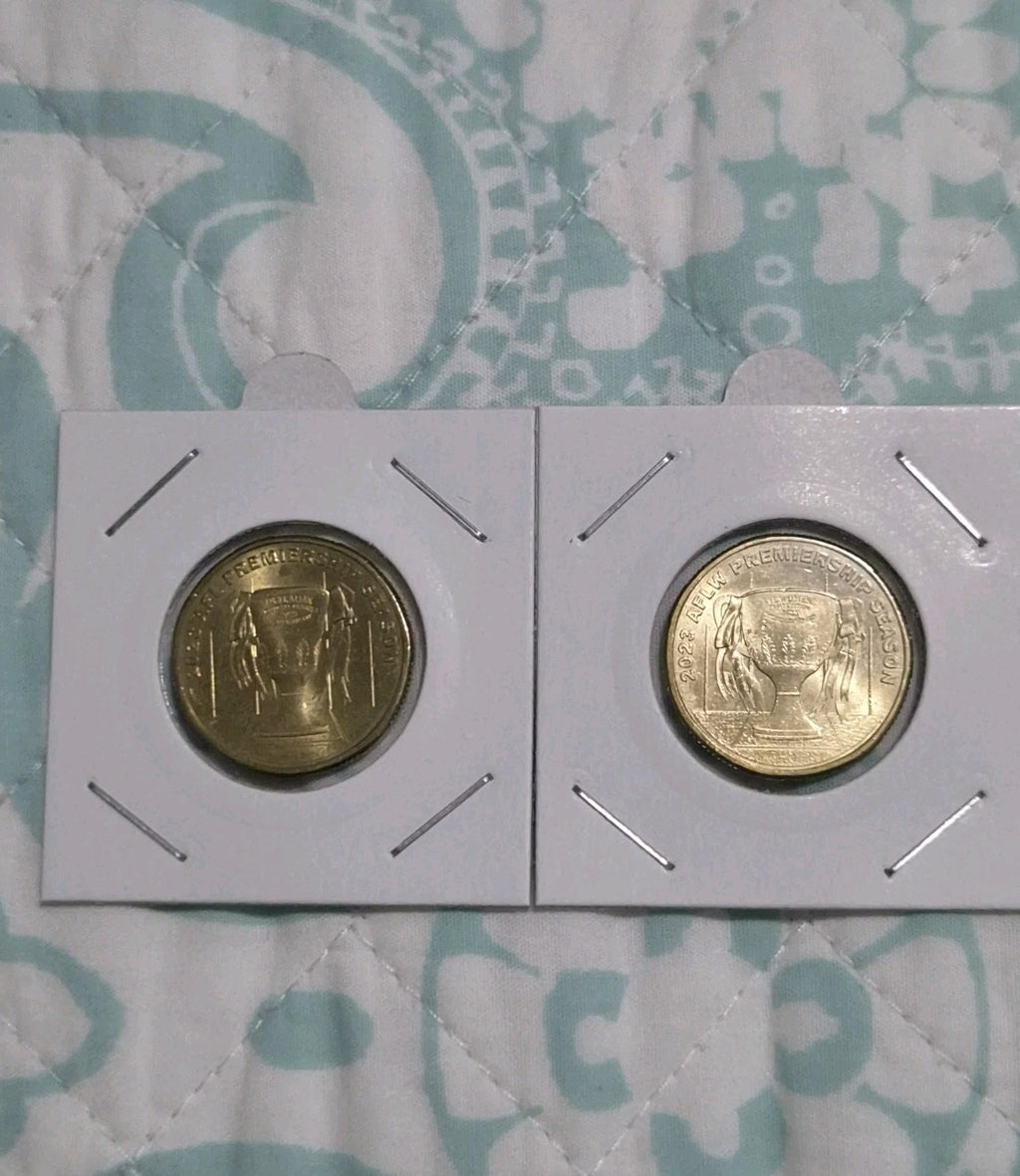 2023 AFL & AFLW Premiership Season $1 One Dollar coins