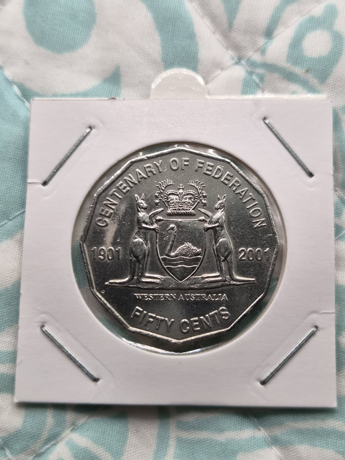 2001 50 Cent Centenary Of Federation - Western Australia