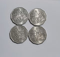 4 x 1988 - 50 Cent Bicentennial Tall Ship Coin  - Stunning Uncirculated 