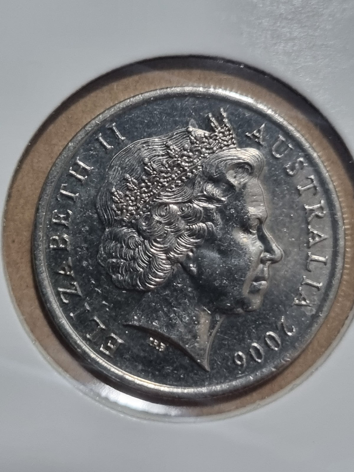2006 10 Cent Australian Coin - Uncirculated In a 2x2 