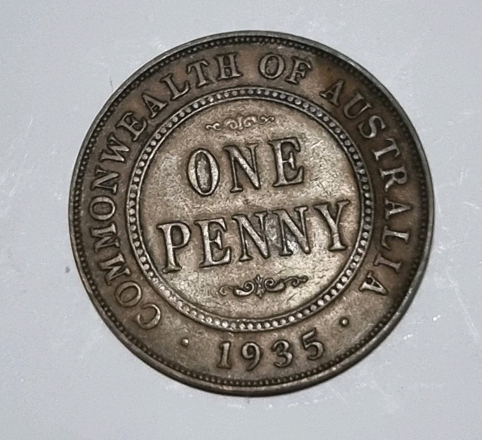 1935 Australian Penny - Melbourne Mint Struck 