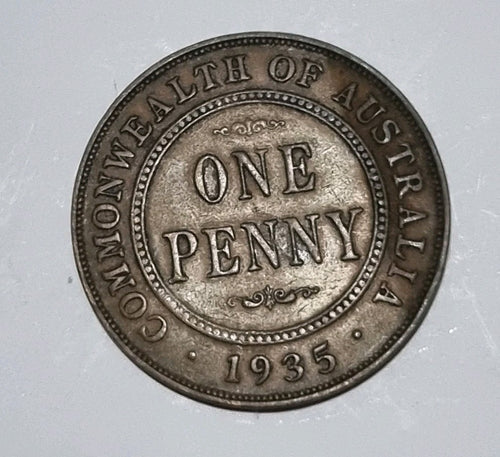 1935 Australian Penny - Melbourne Mint Struck 