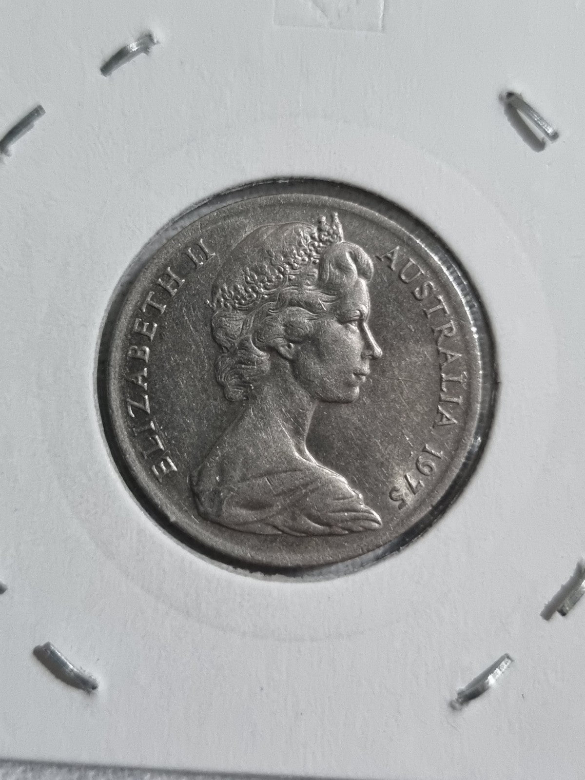 1975 10 Cent UNC Coin Australian Ten Cents In 2x2 Holder 