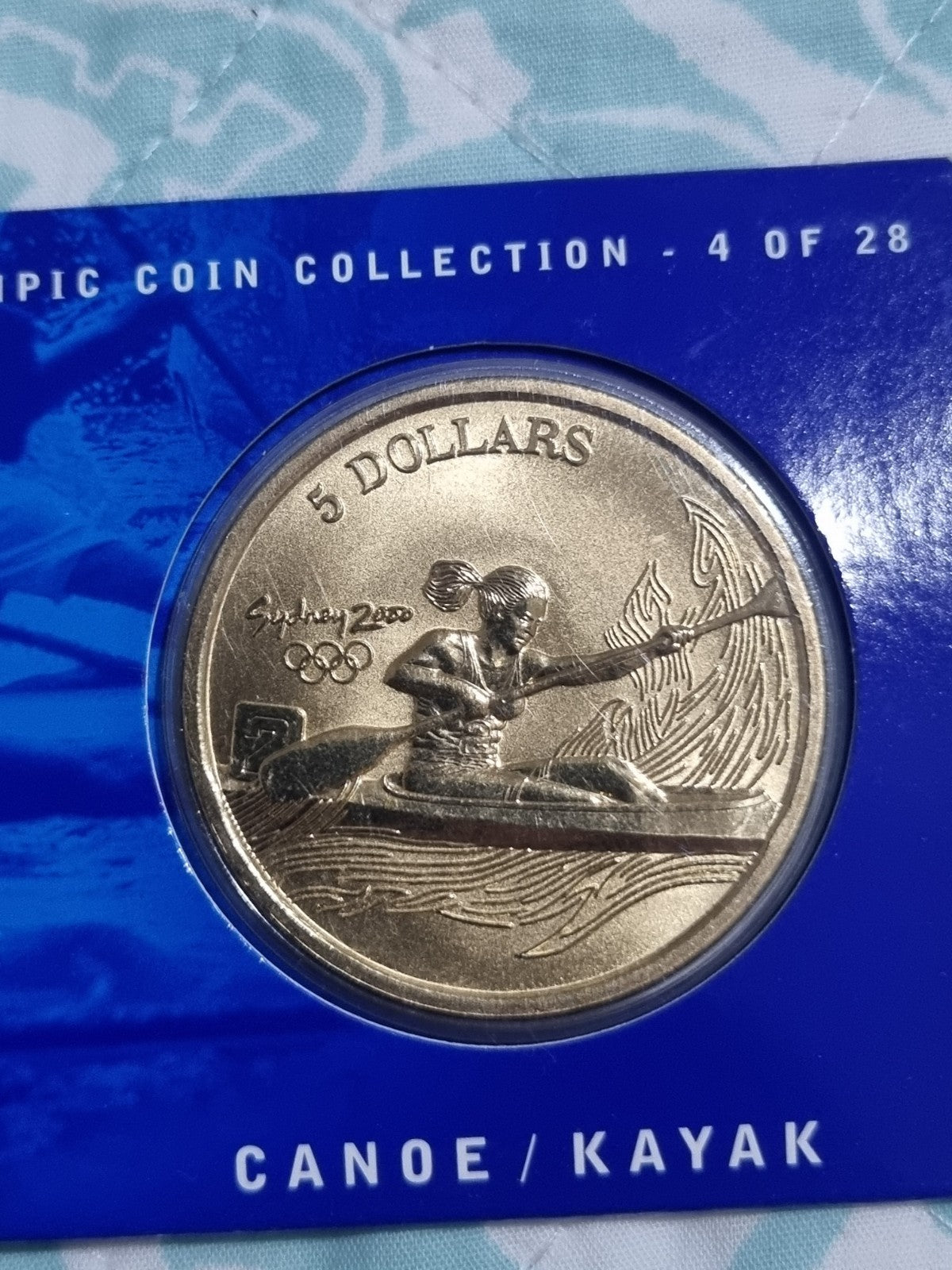 Sydney Olympics 2000 Canoe / Kayak $5 DOLLAR UNC
