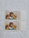 2 x 1972 7c Christmas Jesus , Children Stamps - MNH