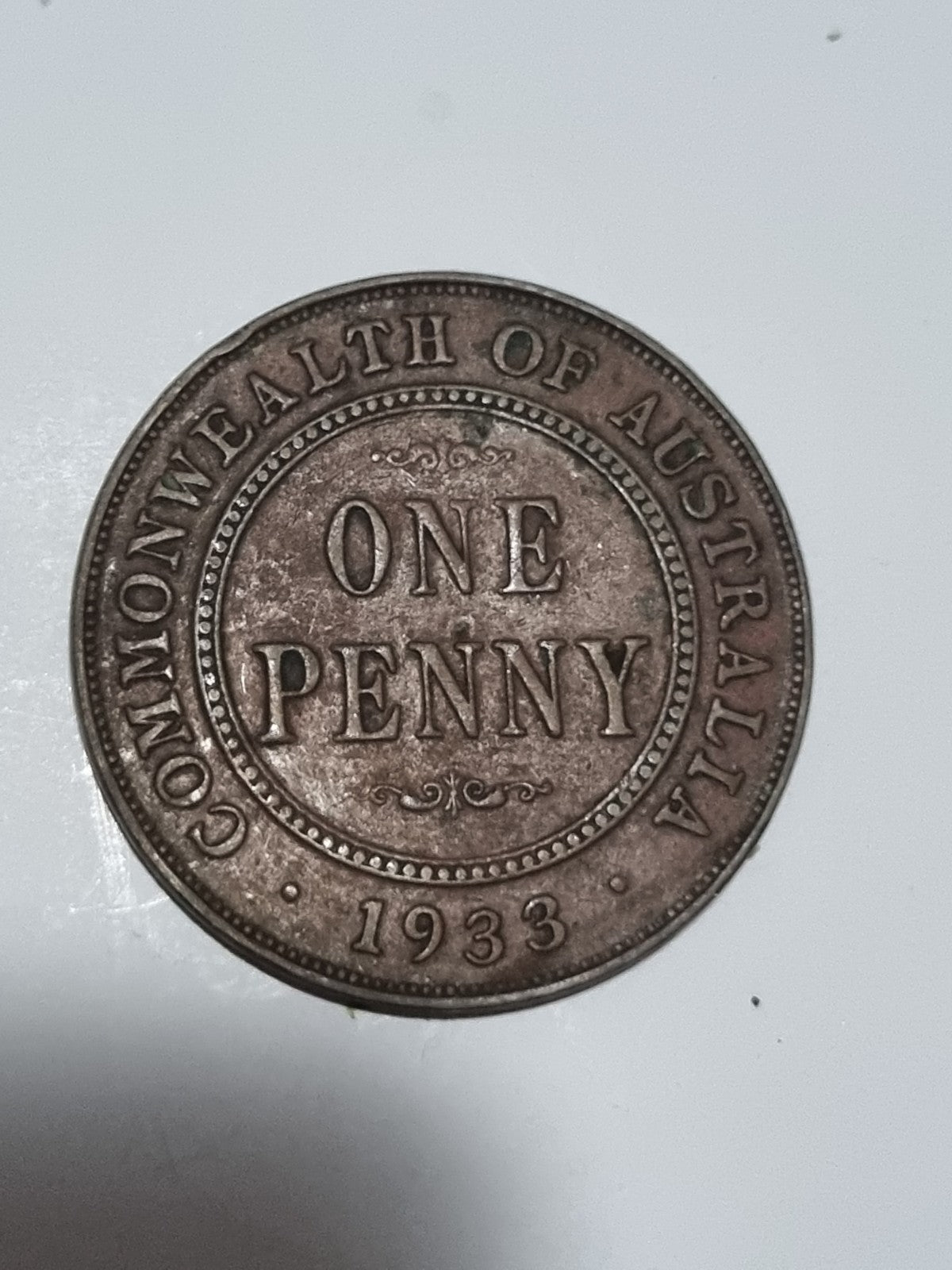 1933 Australian Penny - Melbourne Mint Struck 